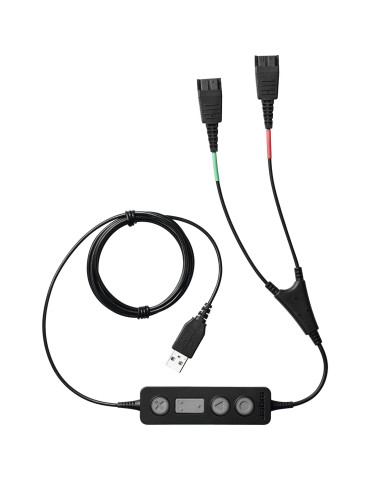 Jabra 265-09 audio cable USB2.0 2x QD Black