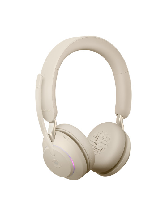 Jabra Evolve2 65 Kuulokkeet Langaton Pääpanta Toimisto puhelukeskus USB Type-C Bluetooth Beige