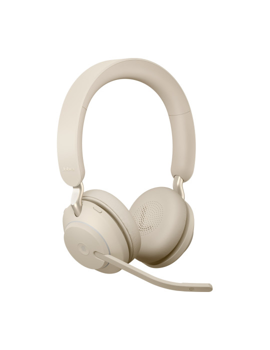 Jabra Evolve2 65 Kuulokkeet Langaton Pääpanta Toimisto puhelukeskus USB Type-C Bluetooth Beige