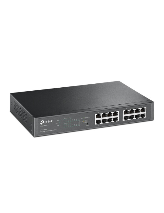 TP-Link TL-SG1016PE Hallittu L2 Gigabit Ethernet (10 100 1000) Power over Ethernet -tuki 1U musta