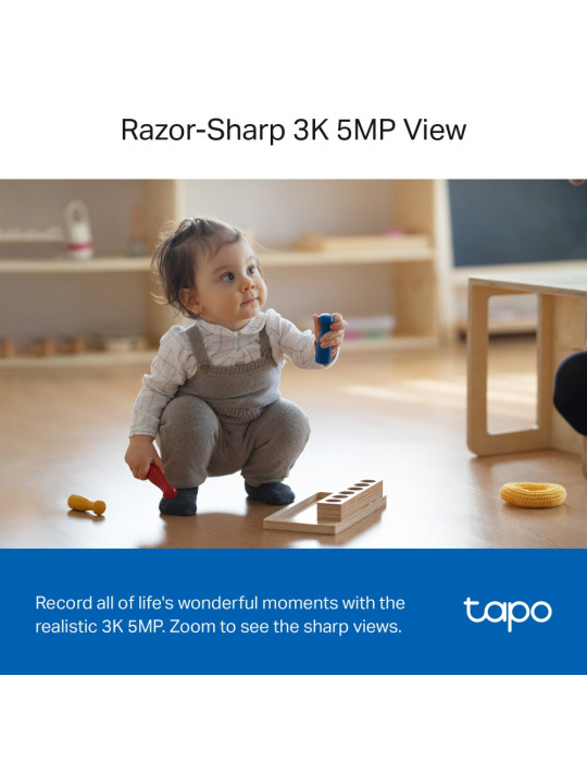 TP-Link Tapo C230 Polttimo IP-turvakamera Sisätila 2880 x 1620 pikseliä Katto Pöytä