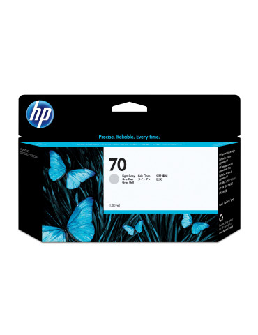 HP 70 130 ml DesignJet bläckpatron, ljusgrå