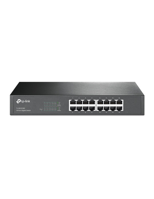 TP-Link TL-SG1016D Ohanterad Gigabit Ethernet (10 100 1000) Svart