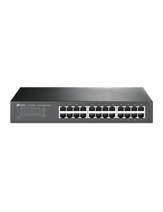 TP-Link TL-SG1024D Ohanterad Gigabit Ethernet (10 100 1000) Grå