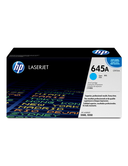 HP 645A -väriainekasetti, syaani, alkuperäinen, LaserJet