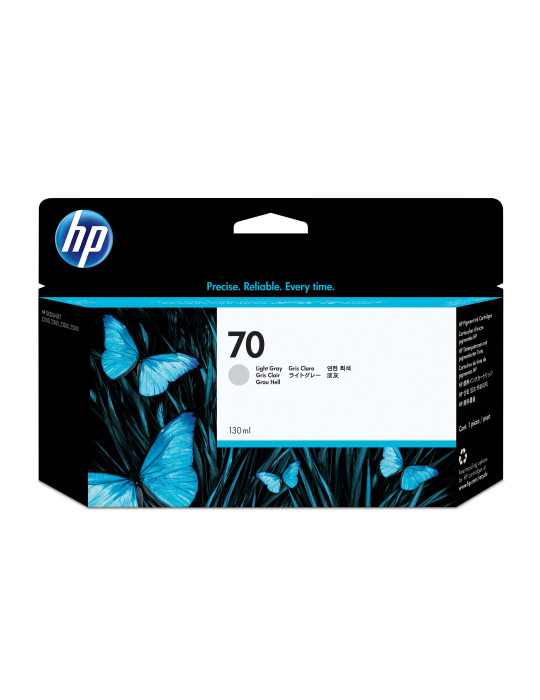 HP 70 130 ml DesignJet bläckpatron, ljusgrå