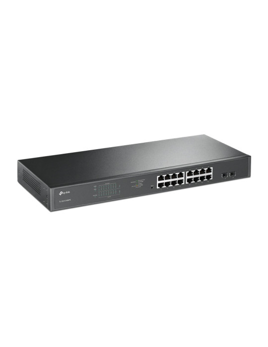TP-Link TL-SG1218MPE hanterad L2 Gigabit Ethernet (10 100 1000) Strömförsörjning via Ethernet (PoE) stöd 1U Svart