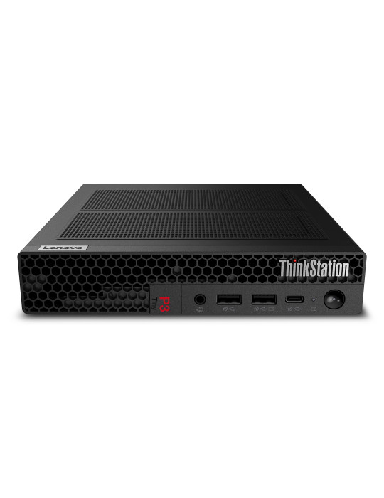 Lenovo ThinkStation P3 Tiny Intel® Core™ i7 i7-14700T 32 GB DDR5-SDRAM 1 TB SSD NVIDIA T1000 Windows 11 Pro Mini PC musta