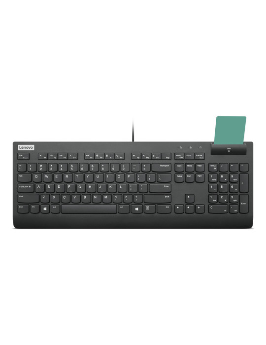 Lenovo Smartcard Wired II keyboard Home Office USB Finnish, Swedish Black