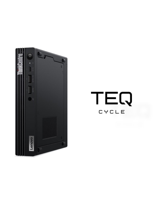 Teqcycle Lenovo ThinkCentre M80q Intel® Core™ i5 i5-10500 16 GB DDR4-SDRAM 256 GB SSD Windows 11 Pro Mini PC musta