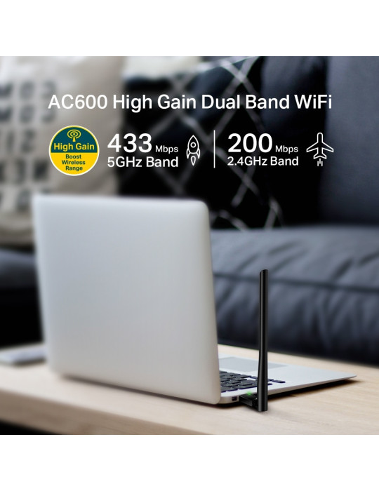 TP-Link Archer T2U Plus Sisäinen WLAN 600 Mbit s