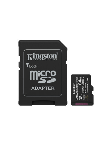 Kingston Technology Canvas Select Plus Gen3 64 GB MicroSDXC UHS-I Class 10