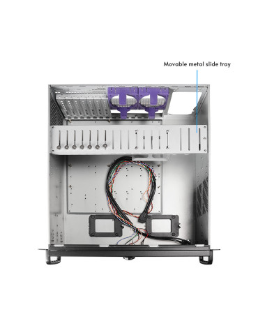 Chieftec UNC-409S-AIO-OP computer case Rack Black