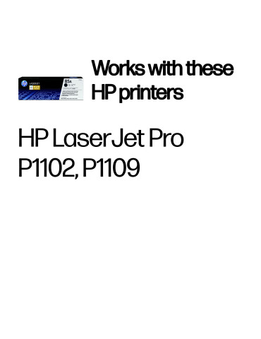 HP 85A, alkuperäinen musta LaserJet-värikasetti