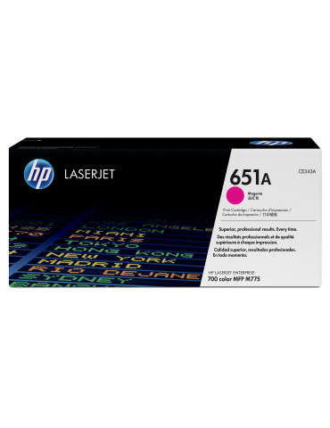 HP 651A, alkuperäinen magenta LaserJet-värikasetti