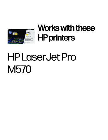 HP 507A Yellow Original LaserJet Toner Cartridge