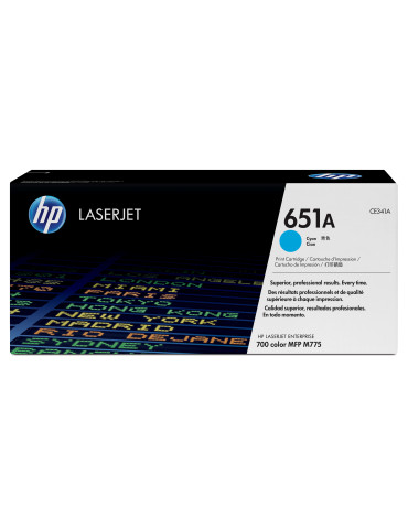 HP 651A cyan LaserJet-tonerkassett, original