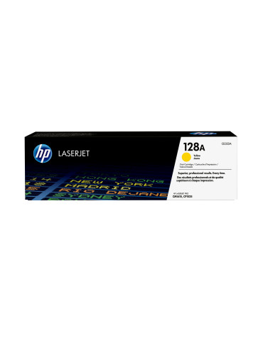 HP 128A gul LaserJet-tonerkassett, original