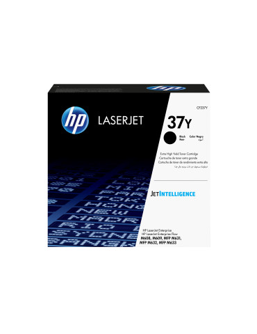 HP 37Y alkuperäinen erittäin riittoisa musta LaserJet-värikasetti