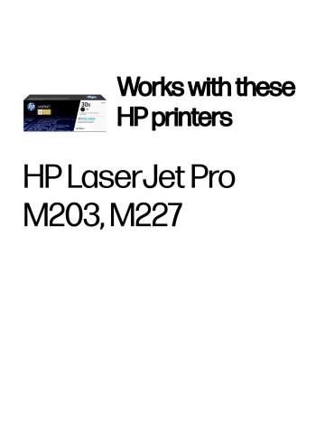 HP 30X svart original LaserJet-tonerkassett med hög kapacitet
