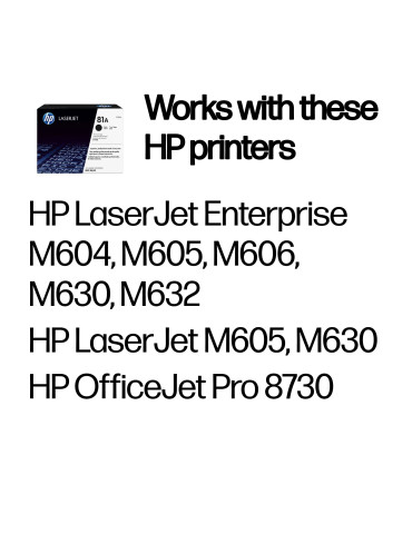 HP 81A Black Original LaserJet Toner Cartridge