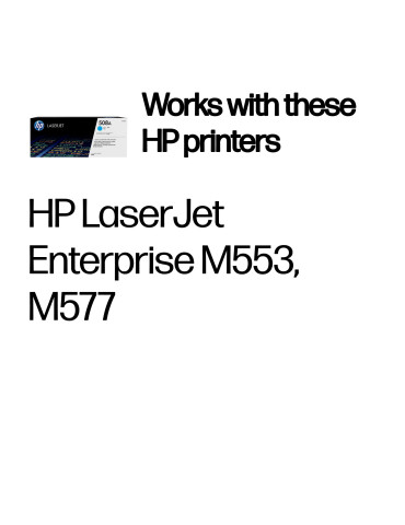 HP 508A cyan original LaserJet-tonerkassett