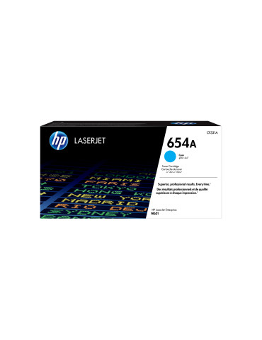 HP 654A Cyan Original LaserJet Toner Cartridge