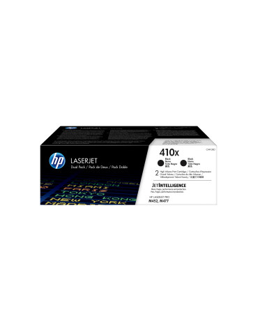 HP 410X 2-pack svart original LaserJet-tonerkassett med hög kapacitet