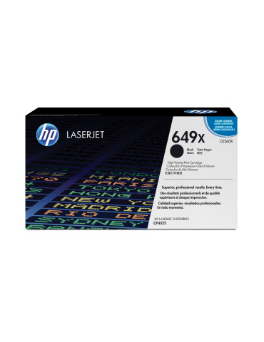 HP 649X, alkuperäinen riittoisa musta LaserJet-värikasetti