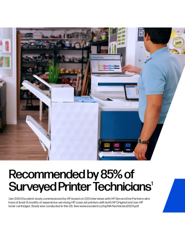 HP 650A gul LaserJet-tonerkassett, original