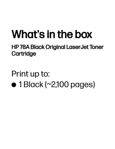 HP 78A Black Original LaserJet Toner Cartridge