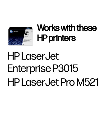 HP 55A Black Original LaserJet Toner Cartridge