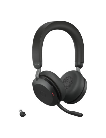 Jabra Evolve2 75 Kuulokkeet Langallinen & langaton Pääpanta Puhelut Musiikki USB Type-C Bluetooth Latausteline musta