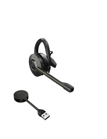 Jabra Engage 55 Headset Wireless Ear-hook Office Call center Black, Titanium