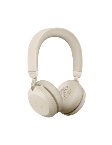 Jabra Evolve2 75 Headset Trådlös Huvudband Kontor callcenter Bluetooth Beige