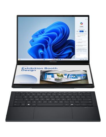 ASUS Zenbook Duo UX8406CA-PZ068X Intel Core Ultra 9 285H Hybrid (2-in-1) 14" Touchscreen 3K 32 GB LPDDR5x-SDRAM 2 TB SSD Wi-Fi