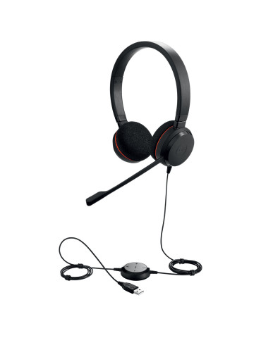 Jabra Evolve 20 Headset Wired Head-band Office Call center USB Type-A Black