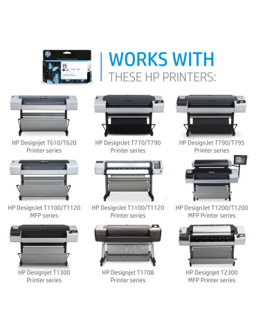 HP 726 300 ml DesignJet-bläckpatron, mattsvart