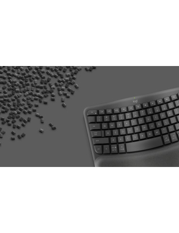 Logitech ERGO 920-012304 keyboard Office RF Wireless + Bluetooth QWERTY US International Graphite