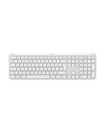 Logitech 920-012466 keyboard Office RF Wireless + Bluetooth QWERTY US International White