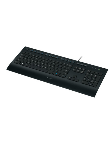 Logitech K280E Pro f  Business keyboard Office USB QWERTY Nordic Black