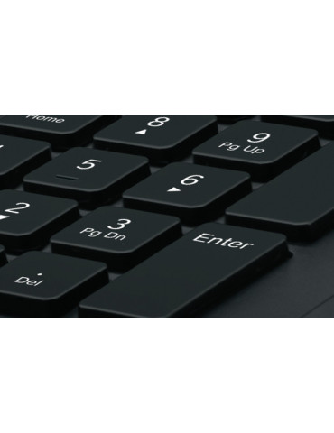 Logitech K280E Pro f  Business keyboard Office USB QWERTY Nordic Black