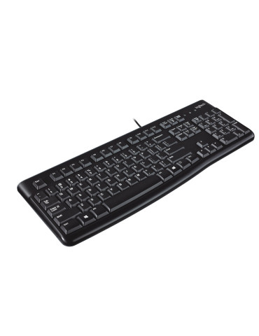Logitech K120 keyboard Office USB AZERTY Dutch Black