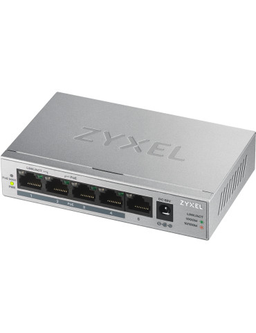 Zyxel GS1005HP Hallitsematon Gigabit Ethernet (10 100 1000) Power over Ethernet -tuki Hopea