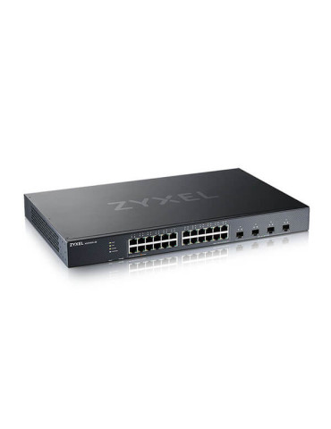 Zyxel XGS1935-28-EU0101F nätverksswitchar hanterad L2+ L3 Gigabit Ethernet (10 100 1000) 1U Svart