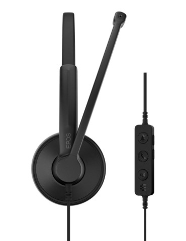 EPOS 1001421 kuulokkeet ja kuulokemikrofoni Langallinen Pääpanta Toimisto puhelukeskus USB Type-C   USB Type-A Musta