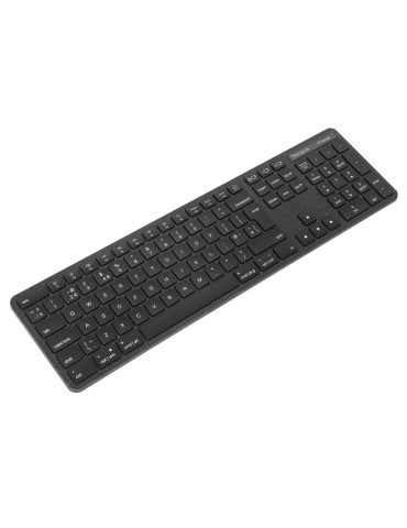 Targus EcoSmart AKB873NO näppäimistö Universaali RF Wireless + Bluetooth QWERTY Pohjoismainen Musta