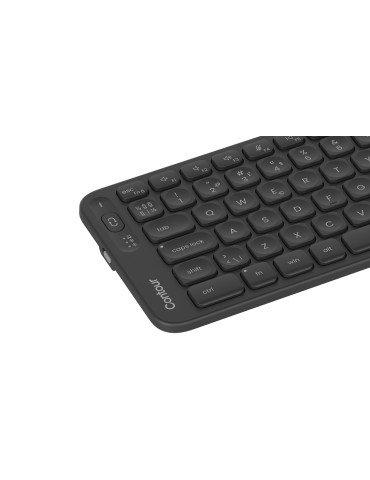 Contour Design Balance keyboard Office RF Wireless + Bluetooth QWERTY Nordic Black