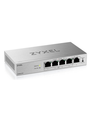 Zyxel GS1200-5HPV3 Managed L2 Gigabit Ethernet (10 100 1000) Power over Ethernet (PoE) Desktop Gray