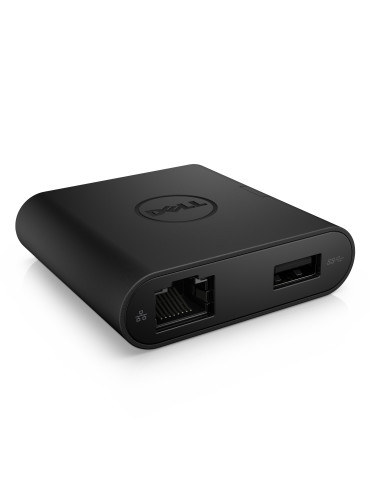 DELL DA200 Langallinen USB 3.2 Gen 1 (3.1 Gen 1) Type-C Musta